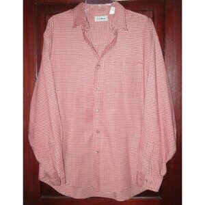 L.L. Bean Mens L Plaid Checked Shirt Vintage USA